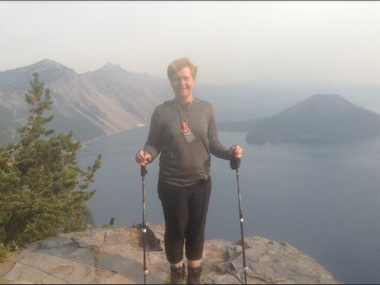 On rim, Crater Lake NP, OR.