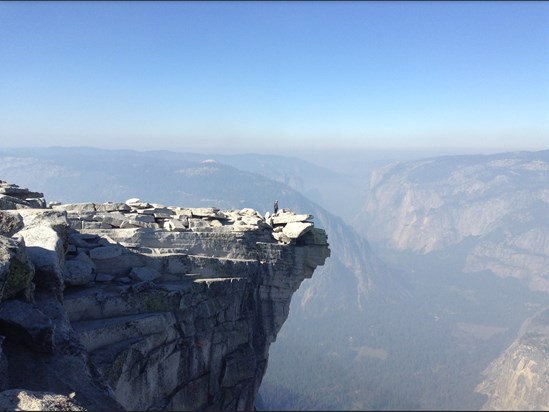 On Summit of Half Dome, Yosemite NP, CA.