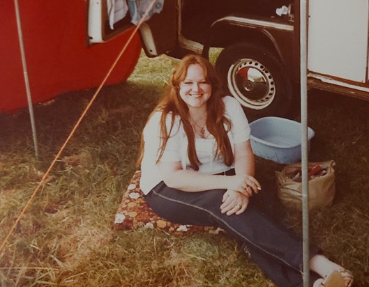 Sue - camping holiday, late 70's 