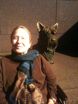 Roberta at FDR Memorial