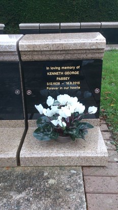 Kenneth's resting place at Tonbridge Cemetery