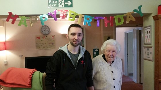 Mother on her 90th birthday