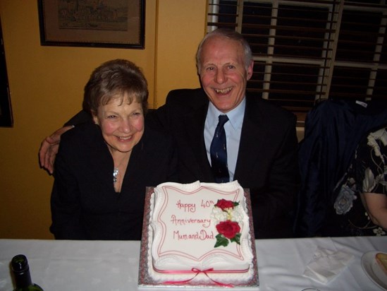 Mum and dad Ruby Wedding celebration, 2006