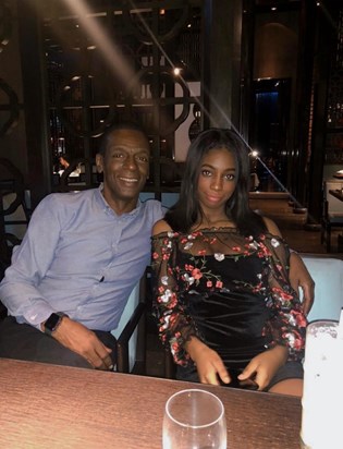 Maurice and his Daughter Kareema, Feb 2020