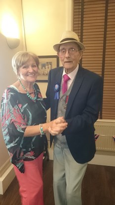 Me mum and uncle John on his 90th xx