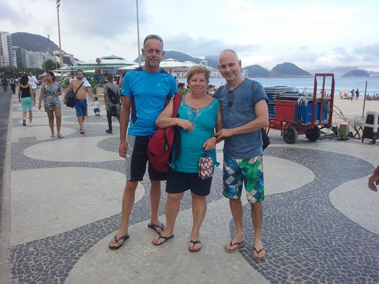 After a sunny day spent in Copacabana beach 2016 