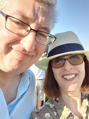 Kieran and Lisa at Newmarket races