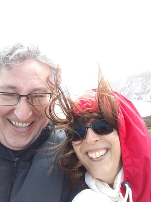 Windy old weather at The Needles