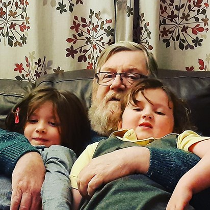 Grandad with his littlest Girls