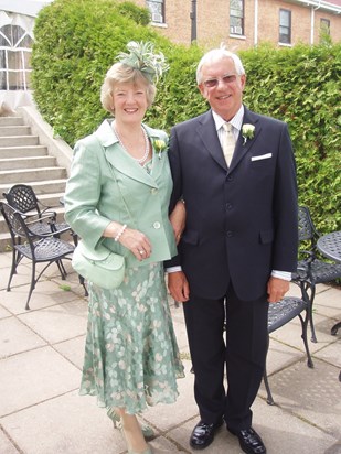 Brian and Janet at Richard's wedding in Canada
