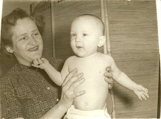 Peg with youngest child David