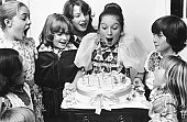 Lena Zavaroni Pop Singer on her 12th birthday.  November 4, 1975 Copyright © Mirrorpix.