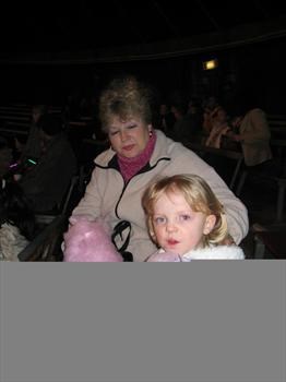 Nanna Barbara and Olivia at the circus