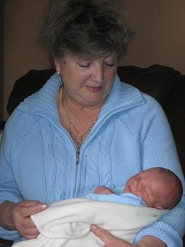 Nanna Barbara and her new grandson Joseph