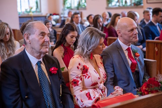 At his Grand-daughters wedding; Dec, 2018