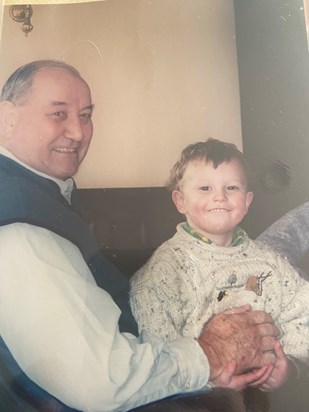 John Thyne with Grandson Harry Ottley. 