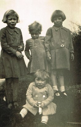 Mary, Frances, Margaret and John circa 1938