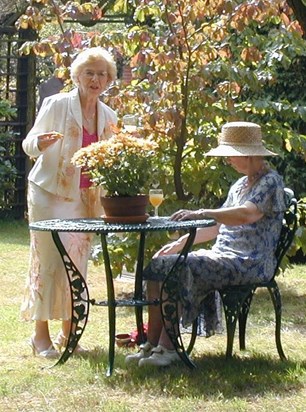 Mary with Jane Napier at their Golden Wedding Celebration - 03.09.2005