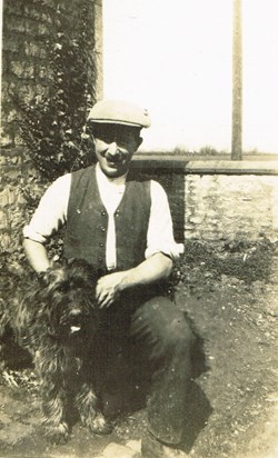 Mary's father, Percy, with Bruce' 1930