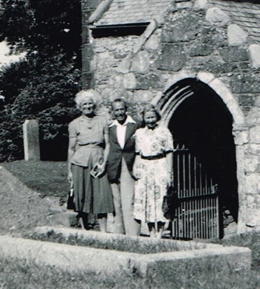 Norman's parents, Helen and Harold, with Mary St Ives 1953