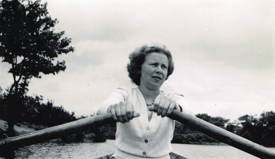 Mary on Whips Cross Lake Whitsun 1952