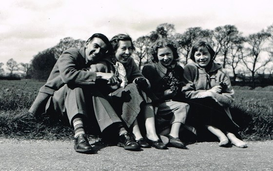 Tony, Margaret, Mary and Frances Cambridge 1953