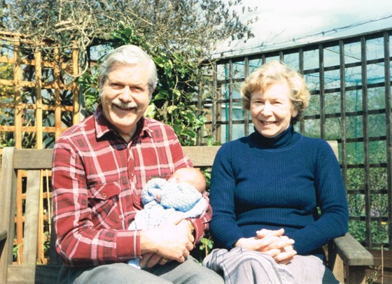 Mary and Norman with their Grandson Stephen in 1991