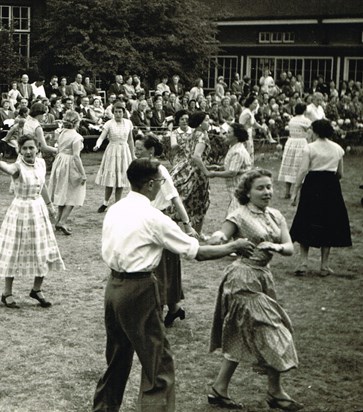 Country Dance Performance at Chase Lane School, Chingford 1955