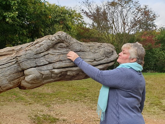 Marks Hall - talking to her dragon - I have so many photos like this over the years - she loved that place 😍 