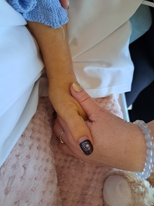 Farleigh Hospice Holding her hand on the day before she died - rest in peace my sister and best friend 💔 