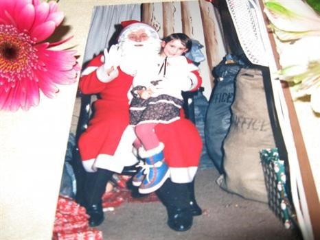 Andrea with Father Christmas
