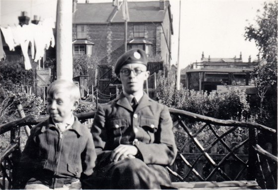 c. 1950s In uniform, ready for National Service