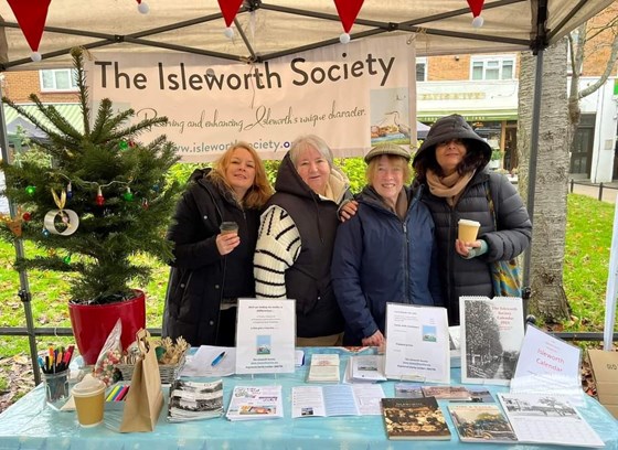 Susan and TIS members at Isleworth Marker