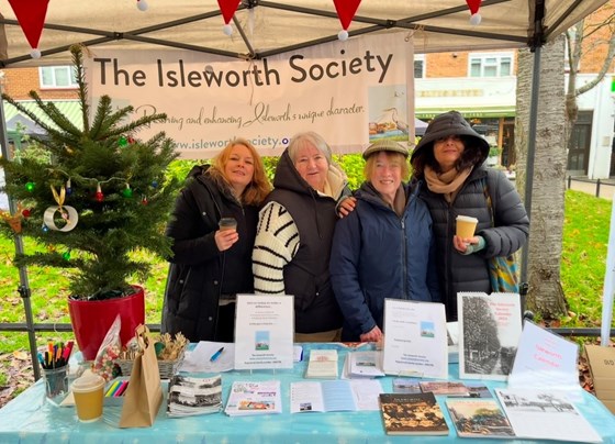 Promoting TIS at the Isleworth market 