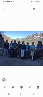 The 2018 trip to Menton, organised by Sue. A day in the mountains.