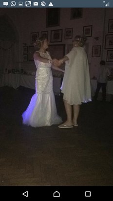 Me and mum on my wedding day dancing to your wedding song