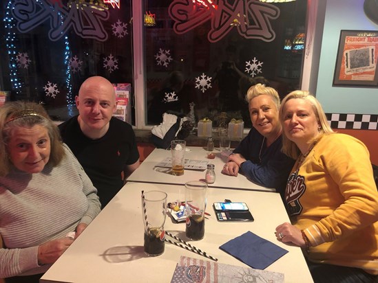 New Year's Eve 2019, with Heather, Denise & James