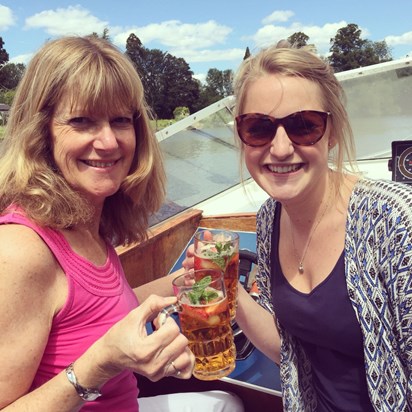 Peas in a Pod. Pimms on the Thames xx