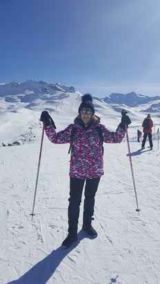Nothing would stop Susie P getting to the top of the mountain in Val! X