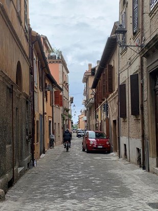 Francesco - where you were born.  Via Borgogelli, Fano. 