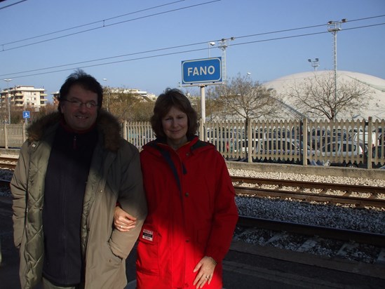 Fano Railway Station - How many times did we arrive and leave from here!!!  February 2008