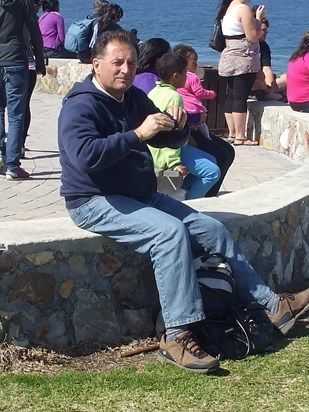 Francesco enjoying the day, Hermanus, South Africa, September 2012