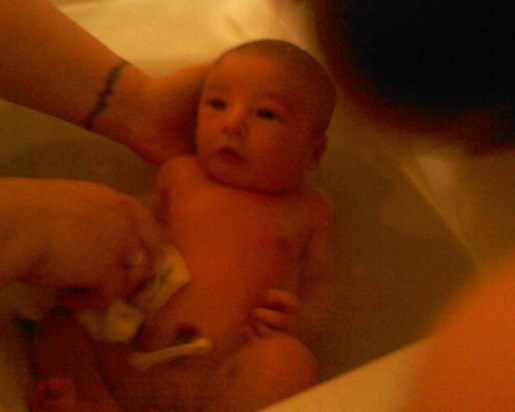 First bath !