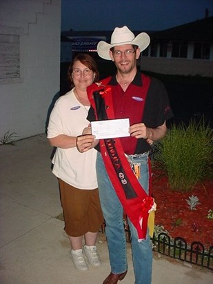 Rich and Mom Millican, He won in The Michigan Rodeo!
