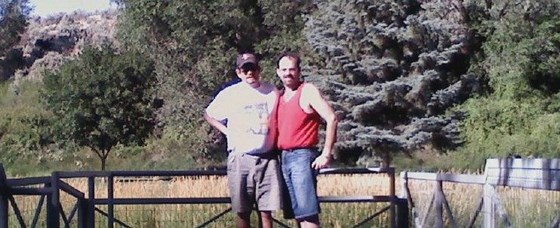 Us in Utah, returning from Boise to Ann Arbor, Michigan, 2001