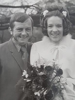 Mum on the happiest day of her life, Marrying our Dad