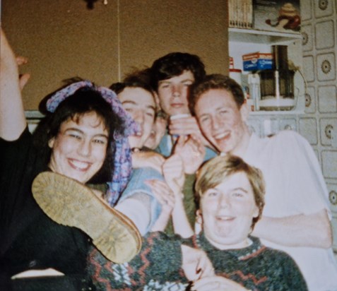 Enjoying the house party, I'm guessing 1988.