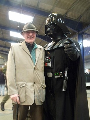 Dad & Darth Vader Who Would Win. Dad of course!