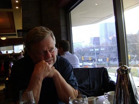 Sid lunching at Daily's Restaurant, in 2007