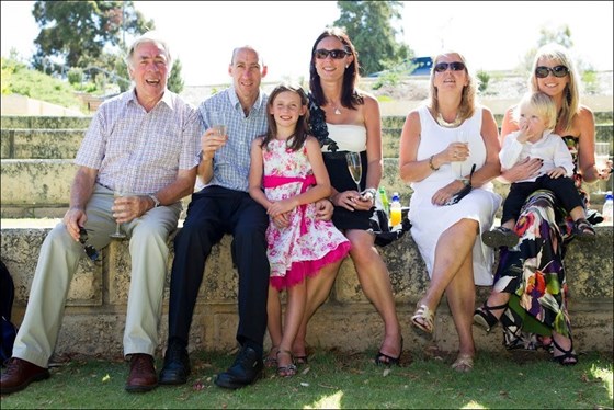 Dad with Matthew's family